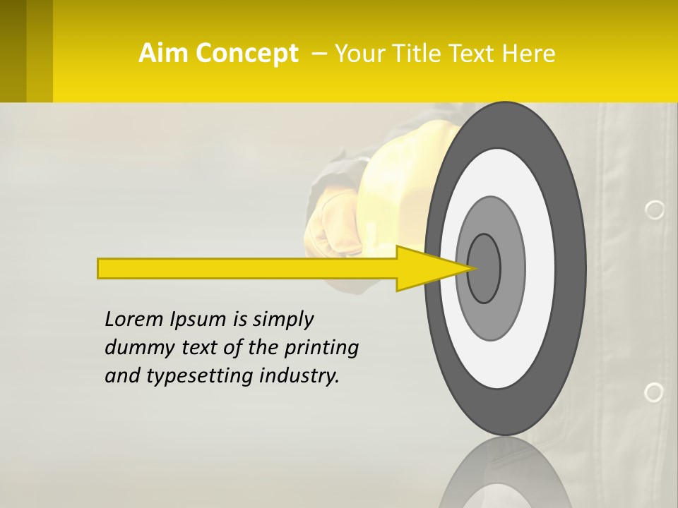 Worker With Helmet PowerPoint Template