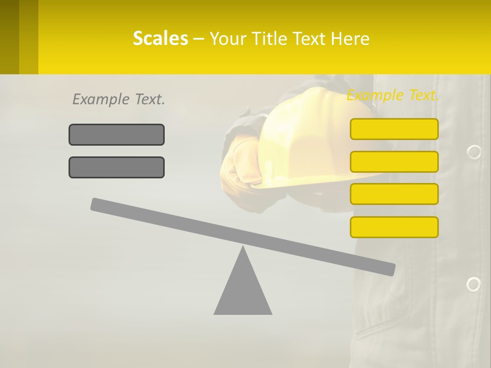 Worker With Helmet PowerPoint Template