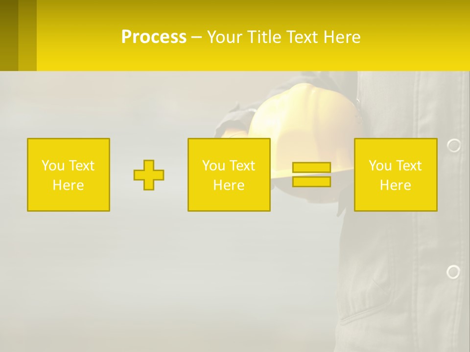 Worker With Helmet PowerPoint Template