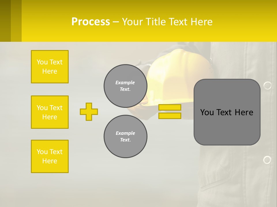 Worker With Helmet PowerPoint Template
