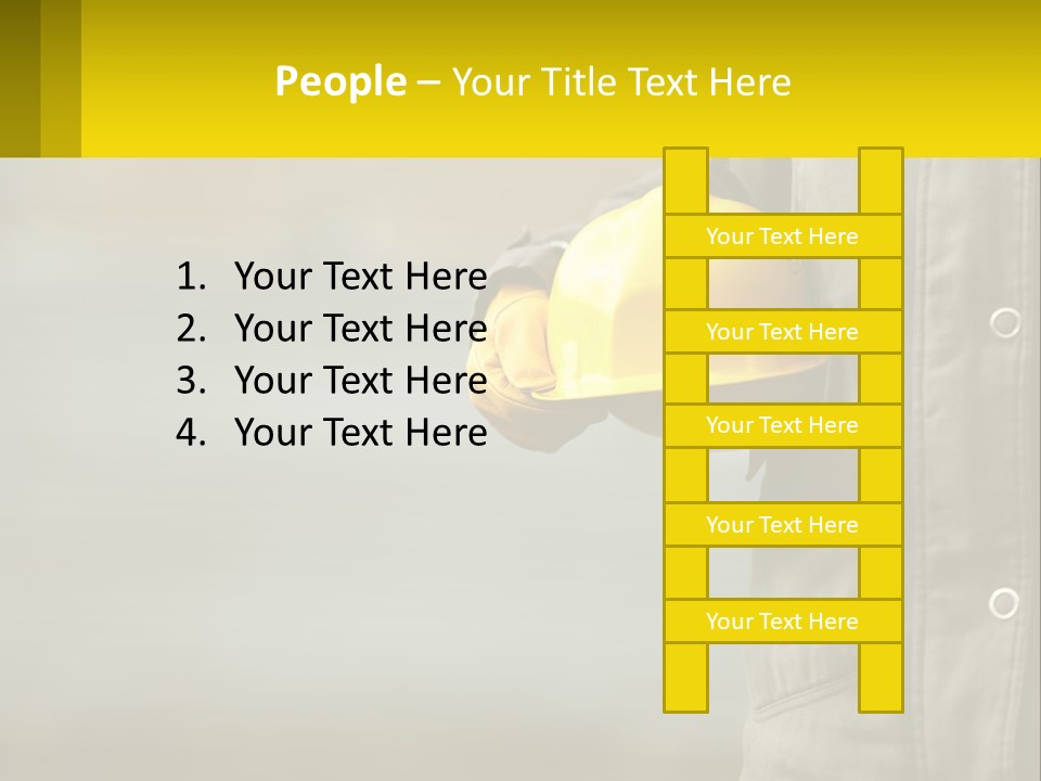 Worker With Helmet PowerPoint Template