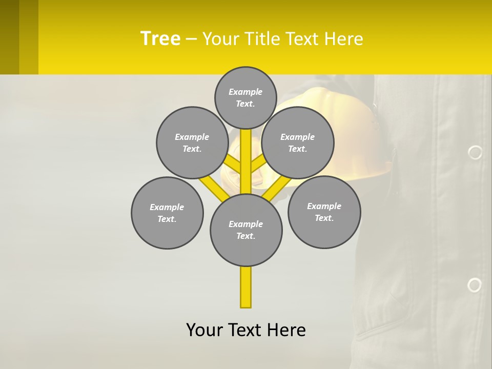 Worker With Helmet PowerPoint Template
