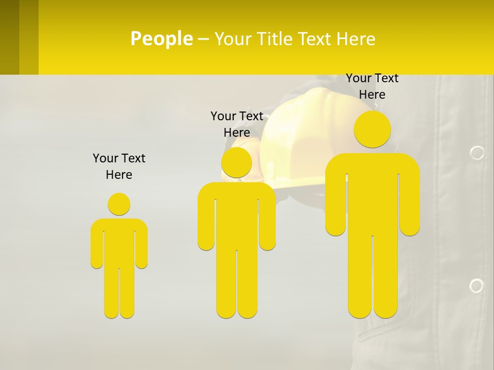 Worker With Helmet PowerPoint Template