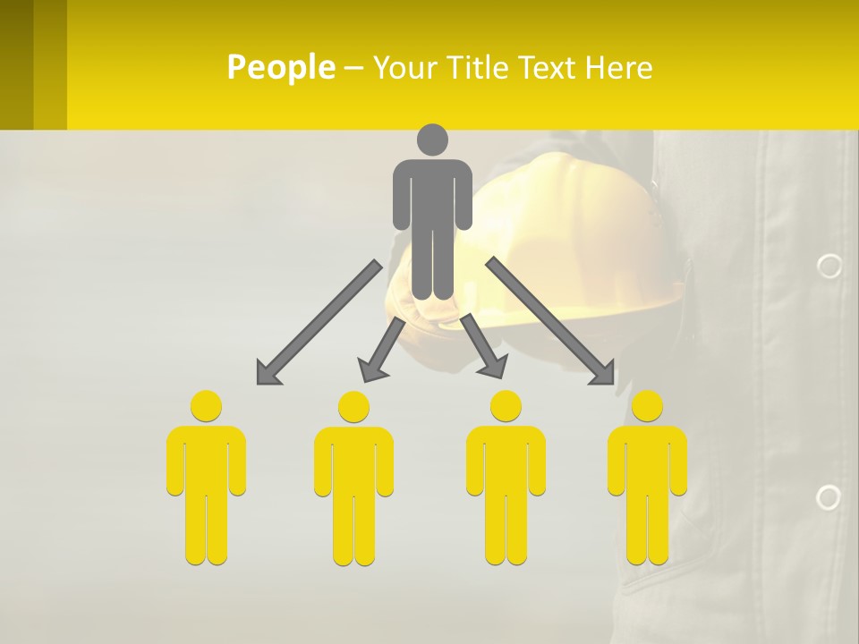 Worker With Helmet PowerPoint Template