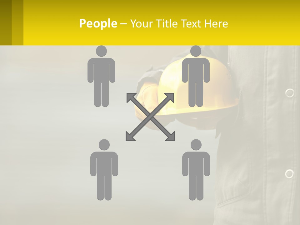 Worker With Helmet PowerPoint Template