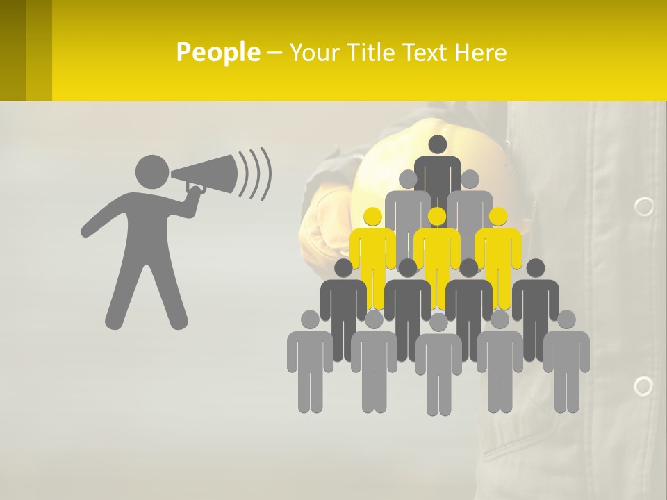 Worker With Helmet PowerPoint Template