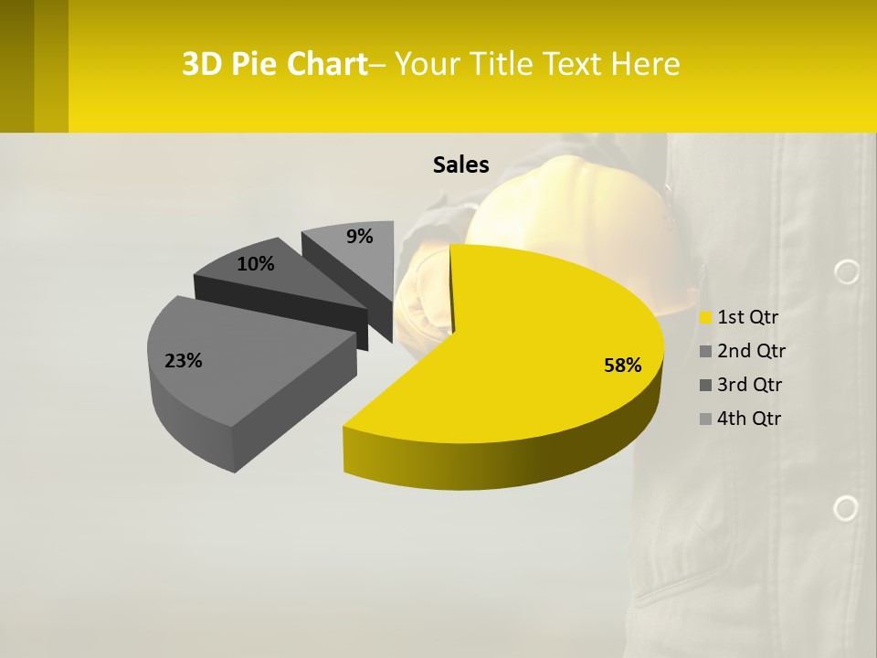 Worker With Helmet PowerPoint Template