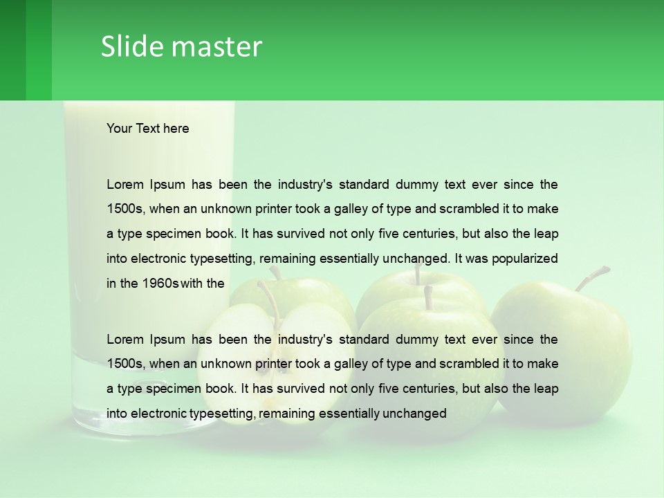 Milk And Apples PowerPoint Template