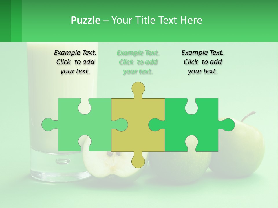 Milk And Apples PowerPoint Template