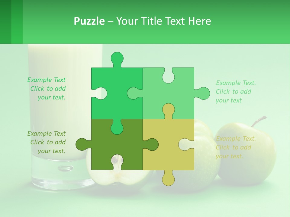 Milk And Apples PowerPoint Template