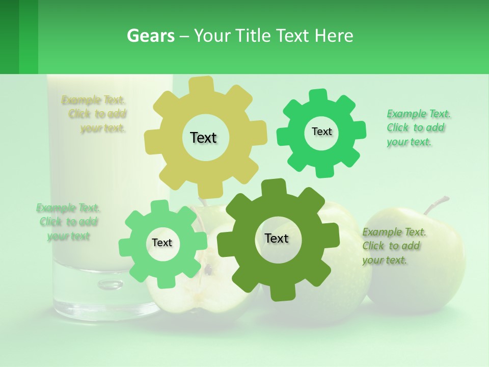 Milk And Apples PowerPoint Template