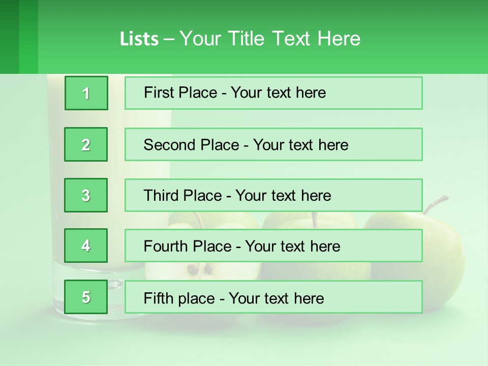Milk And Apples PowerPoint Template