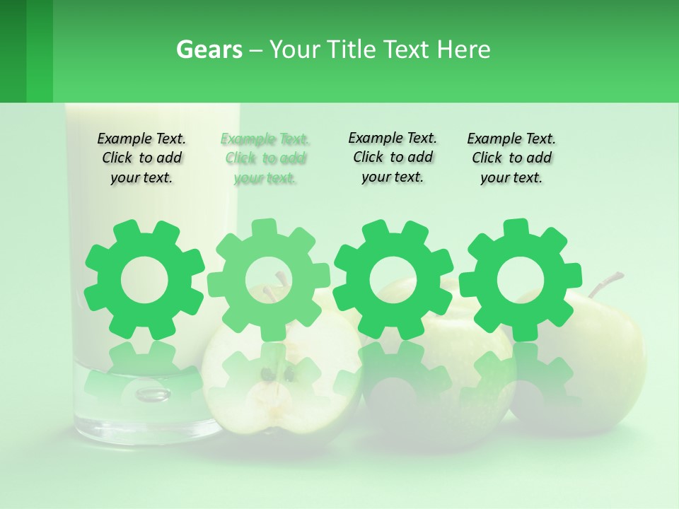 Milk And Apples PowerPoint Template