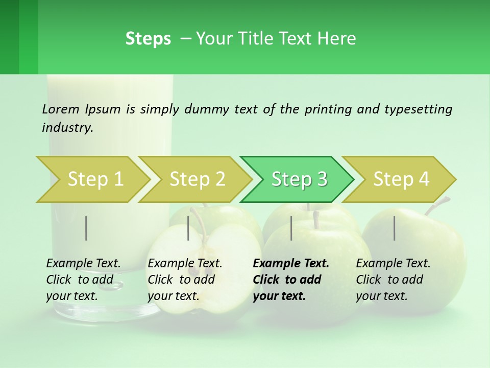Milk And Apples PowerPoint Template