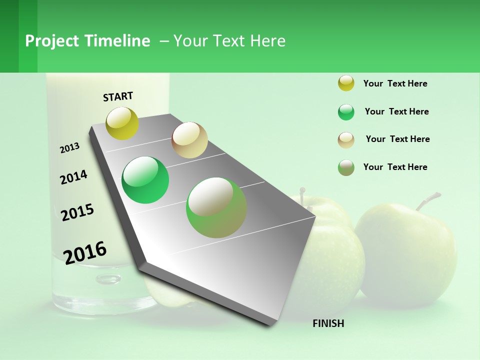 Milk And Apples PowerPoint Template