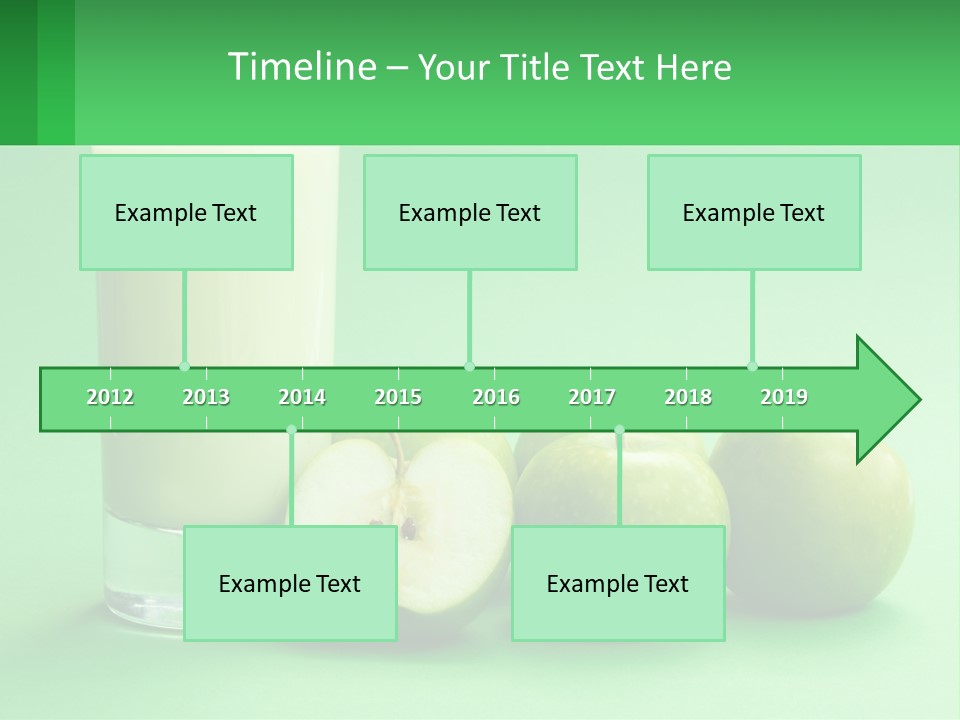 Milk And Apples PowerPoint Template
