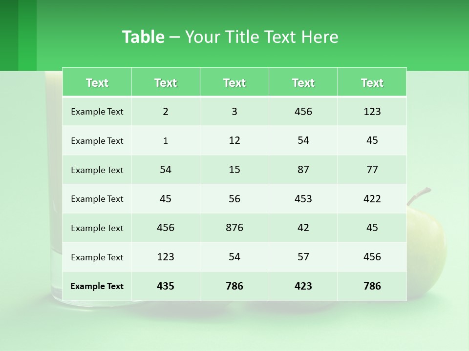 Milk And Apples PowerPoint Template