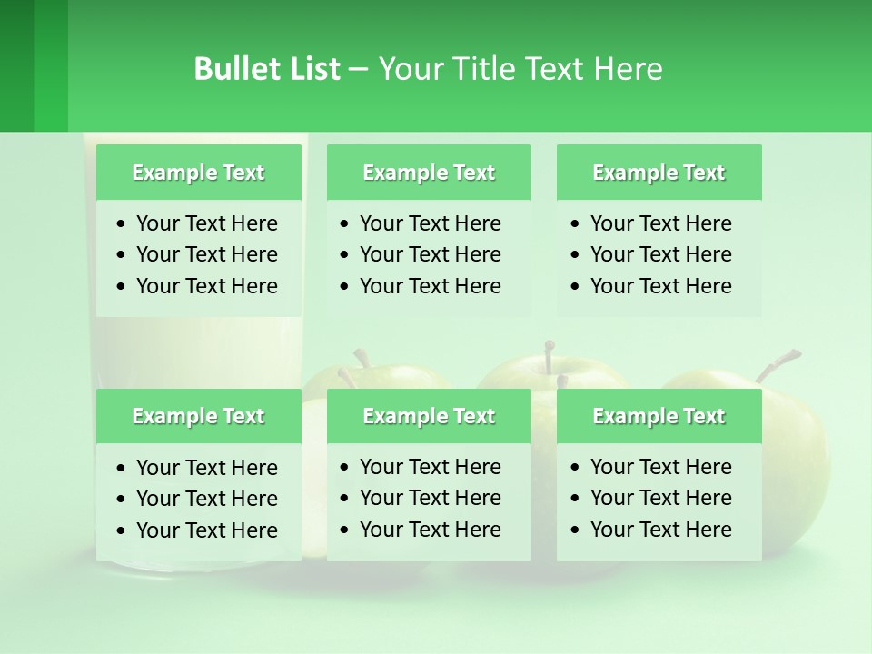 Milk And Apples PowerPoint Template