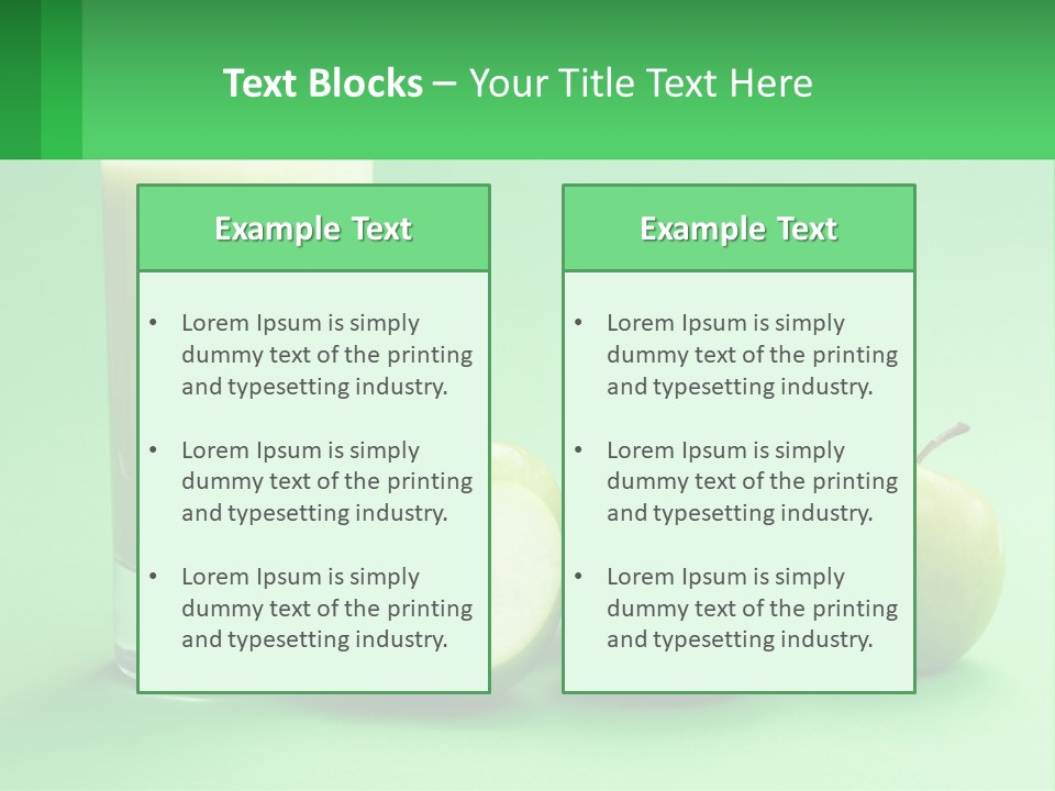 Milk And Apples PowerPoint Template