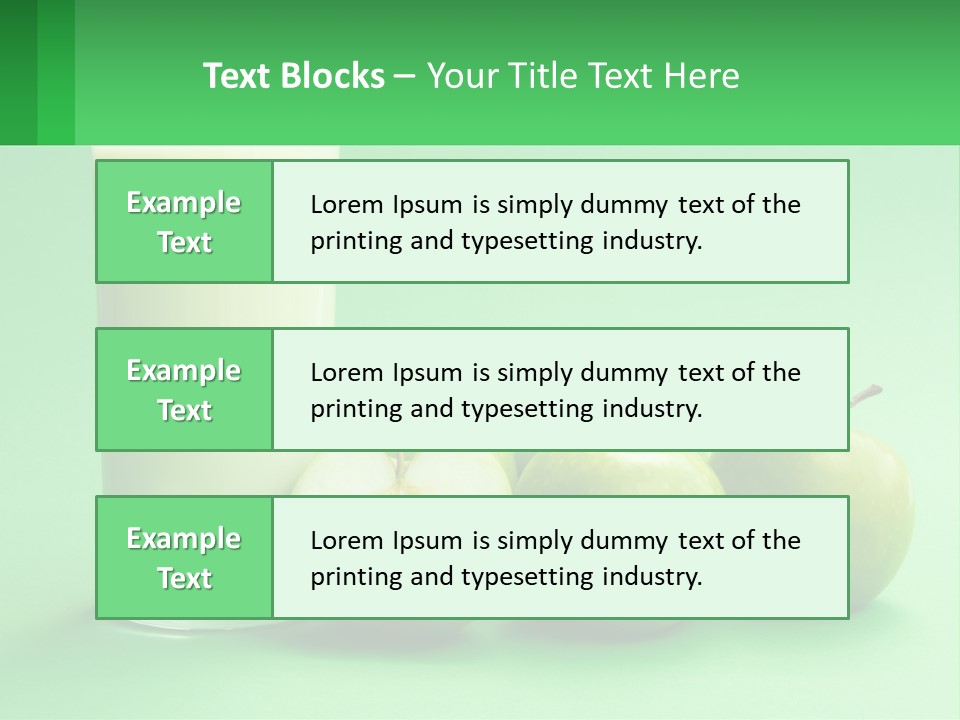 Milk And Apples PowerPoint Template