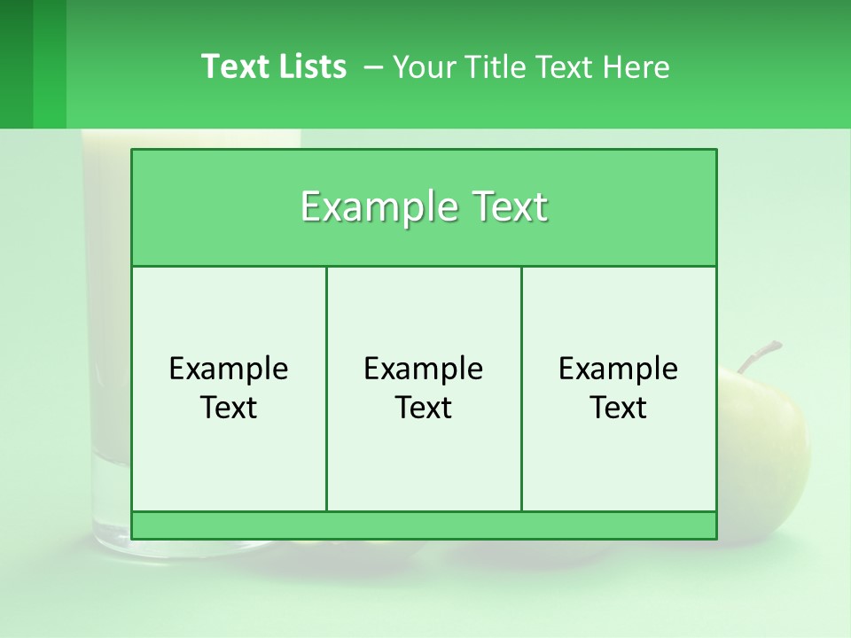 Milk And Apples PowerPoint Template