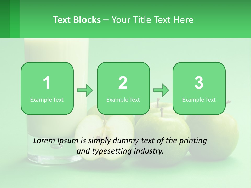 Milk And Apples PowerPoint Template