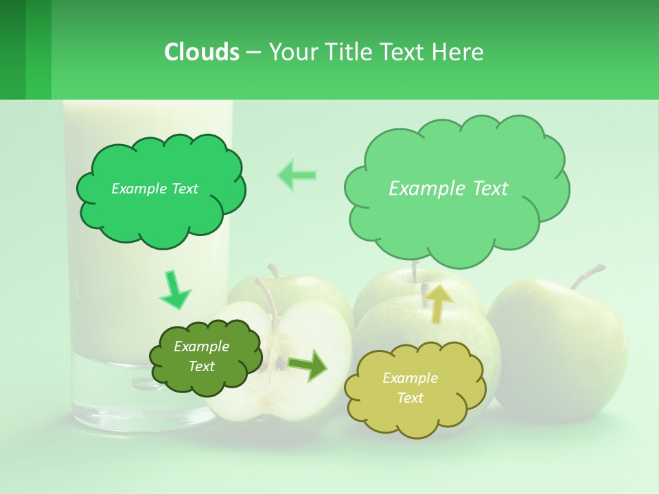 Milk And Apples PowerPoint Template
