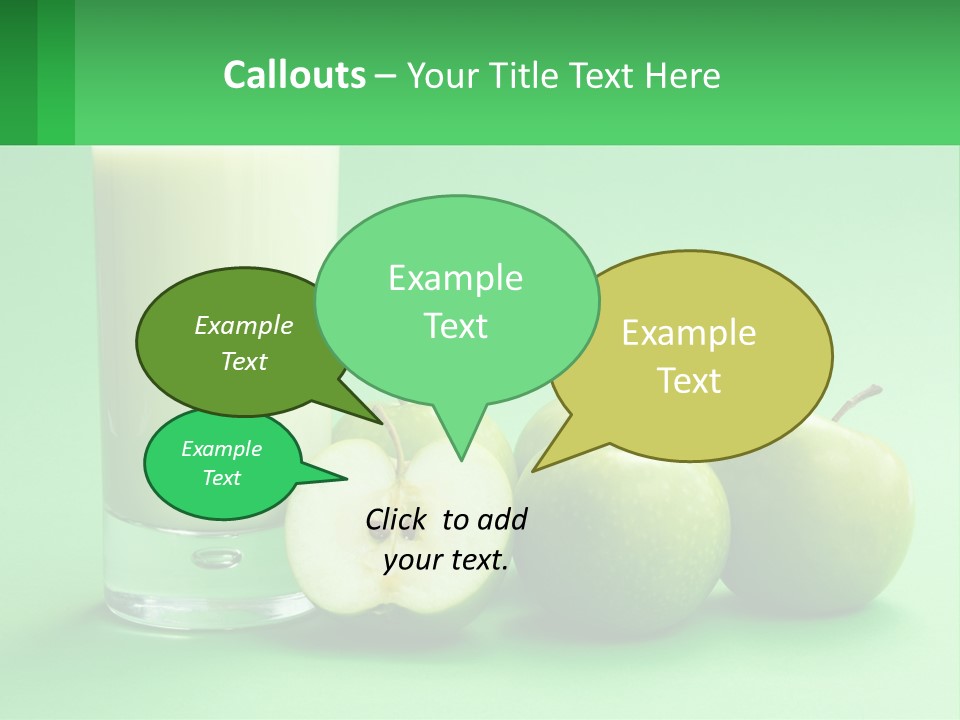 Milk And Apples PowerPoint Template