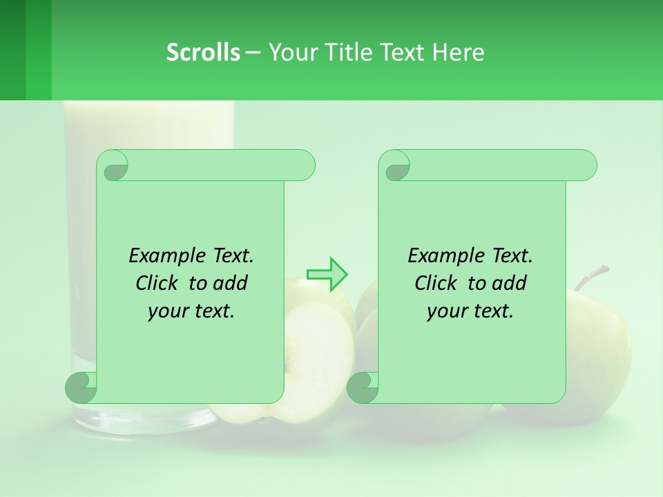 Milk And Apples PowerPoint Template