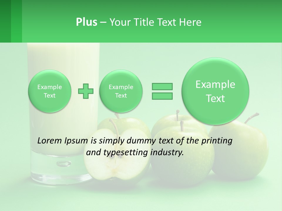 Milk And Apples PowerPoint Template