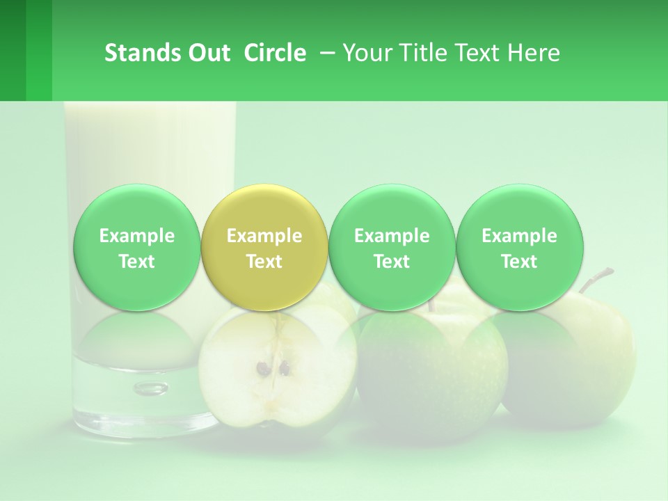 Milk And Apples PowerPoint Template