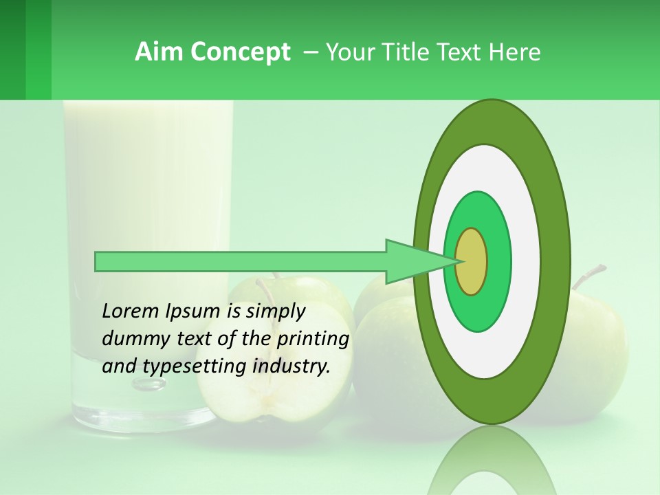 Milk And Apples PowerPoint Template