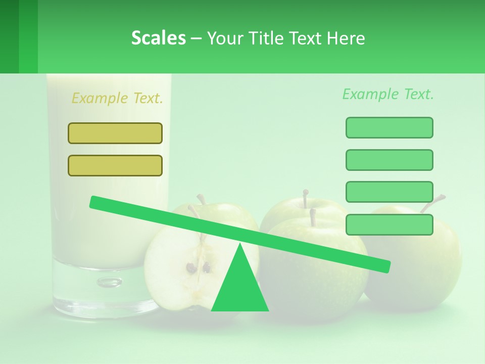 Milk And Apples PowerPoint Template