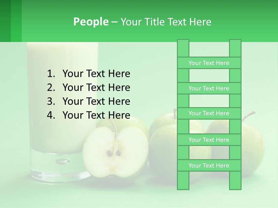 Milk And Apples PowerPoint Template