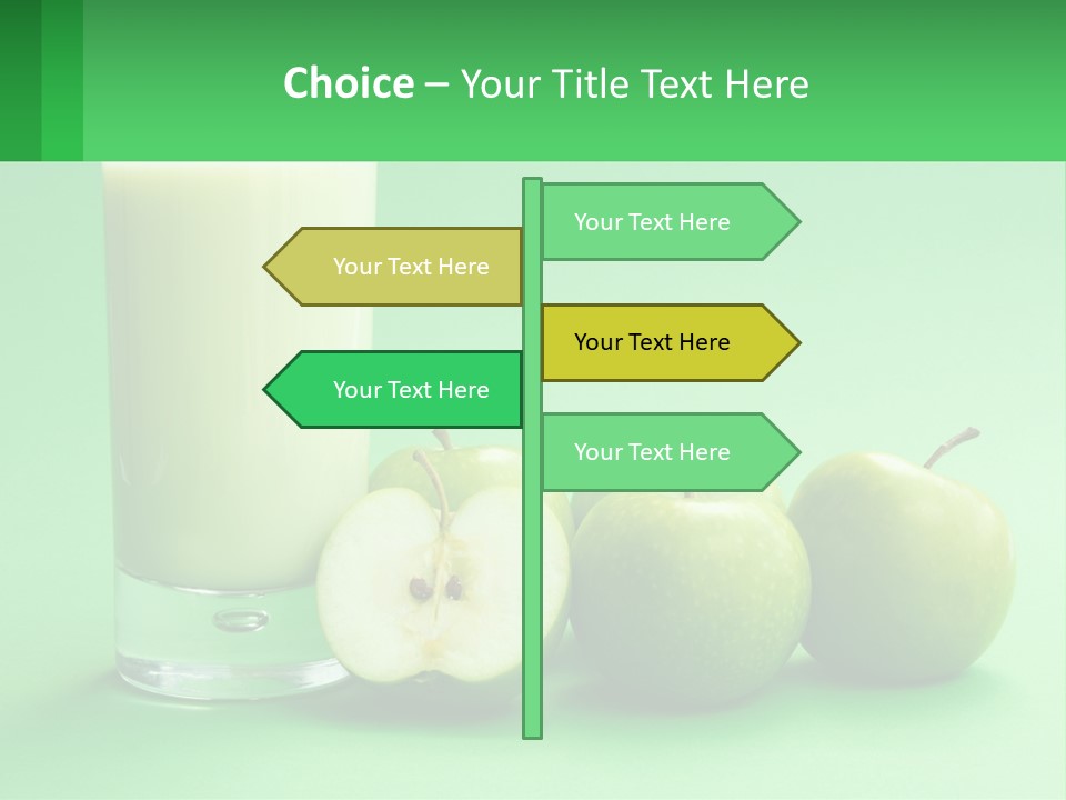 Milk And Apples PowerPoint Template