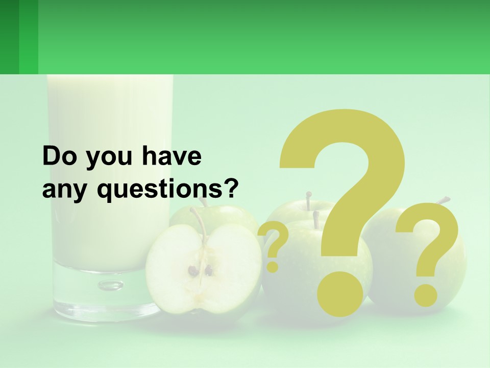 Milk And Apples PowerPoint Template