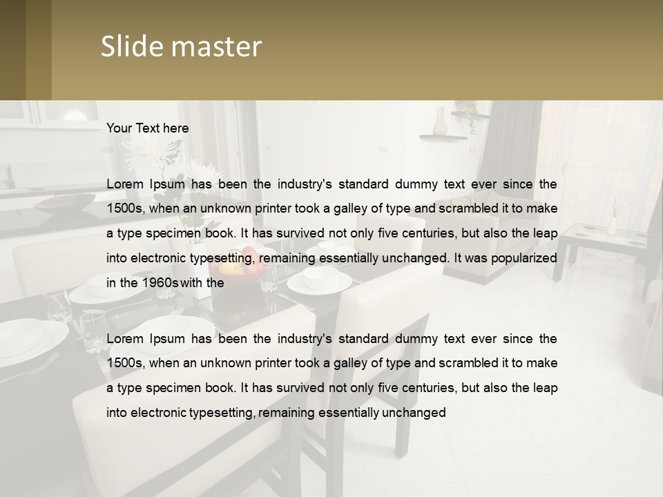 Dinner Table PowerPoint Template