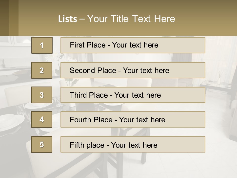 Dinner Table PowerPoint Template