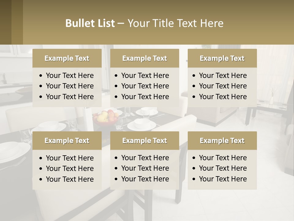Dinner Table PowerPoint Template