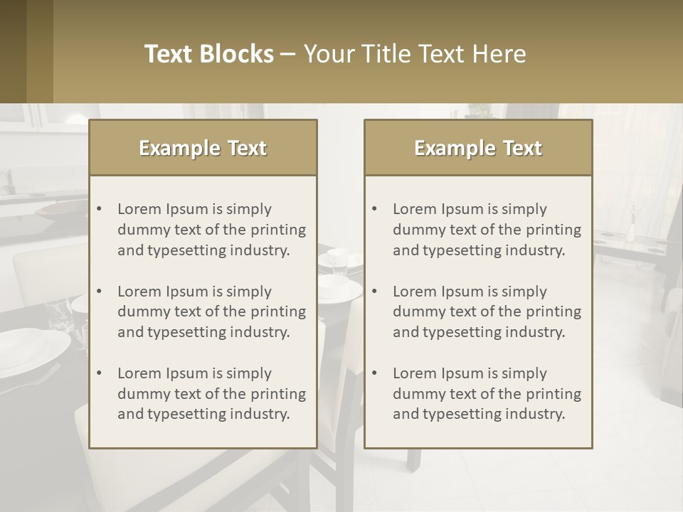 Dinner Table PowerPoint Template