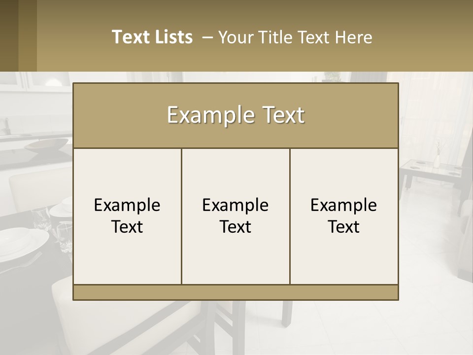 Dinner Table PowerPoint Template