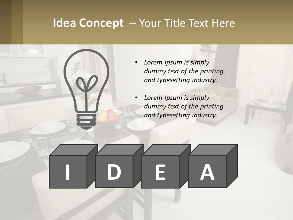 Dinner Table PowerPoint Template