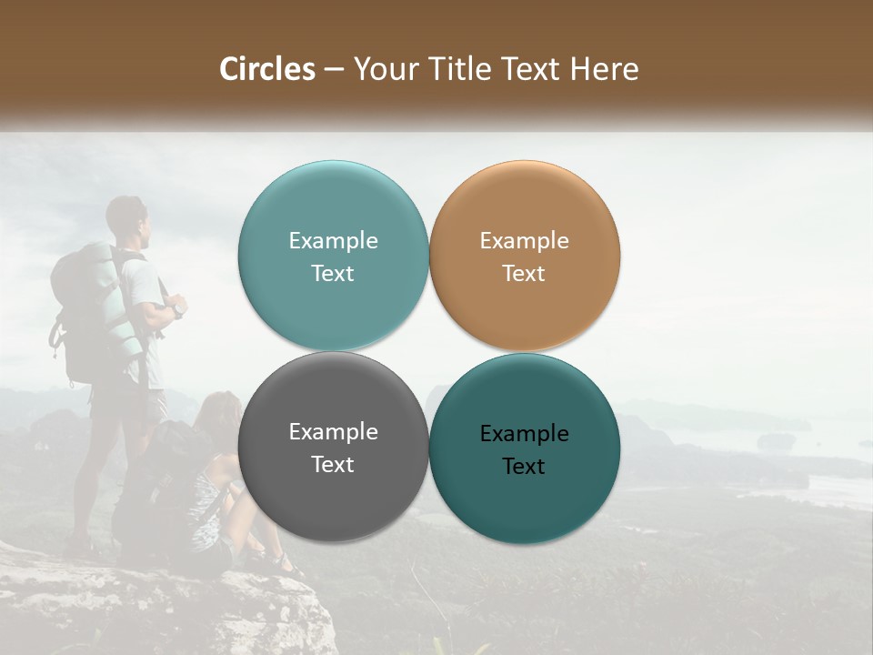 On The Top Of The Mountain PowerPoint Template