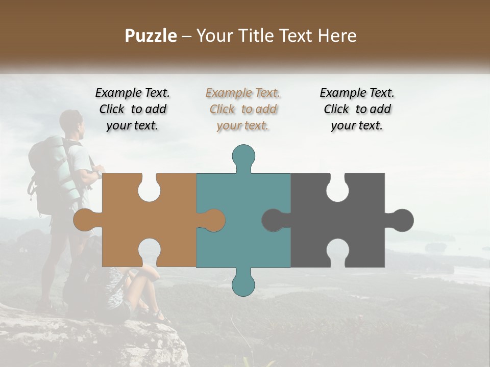 On The Top Of The Mountain PowerPoint Template