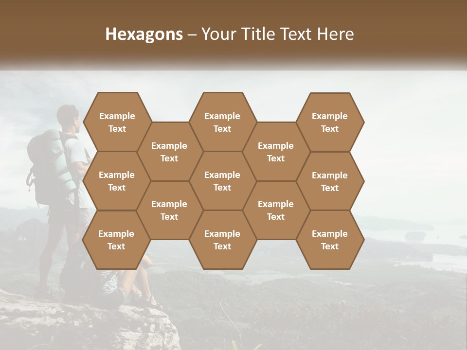 On The Top Of The Mountain PowerPoint Template