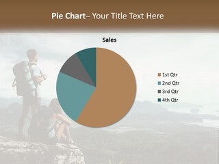 On The Top Of The Mountain PowerPoint Template