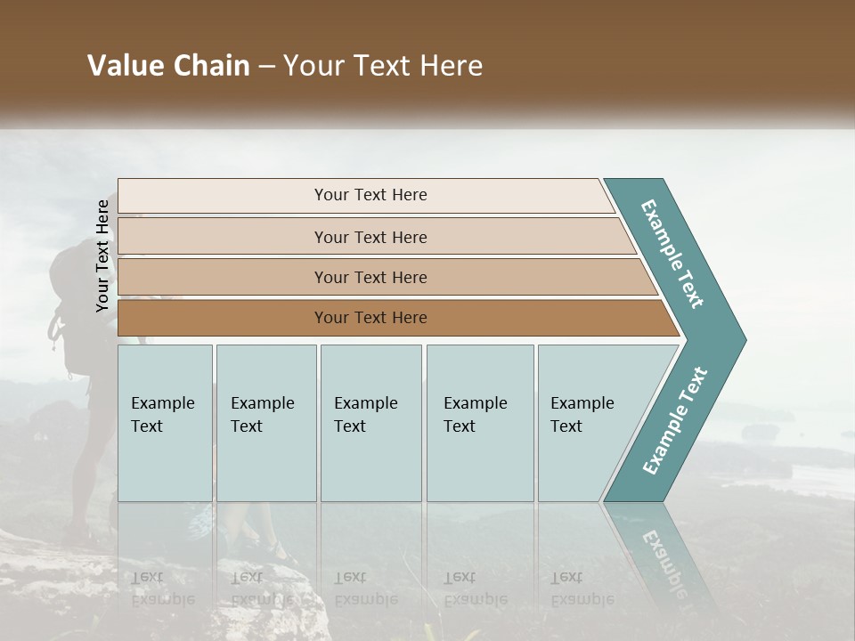 On The Top Of The Mountain PowerPoint Template