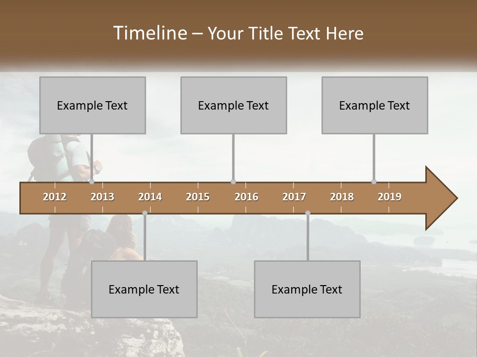 On The Top Of The Mountain PowerPoint Template