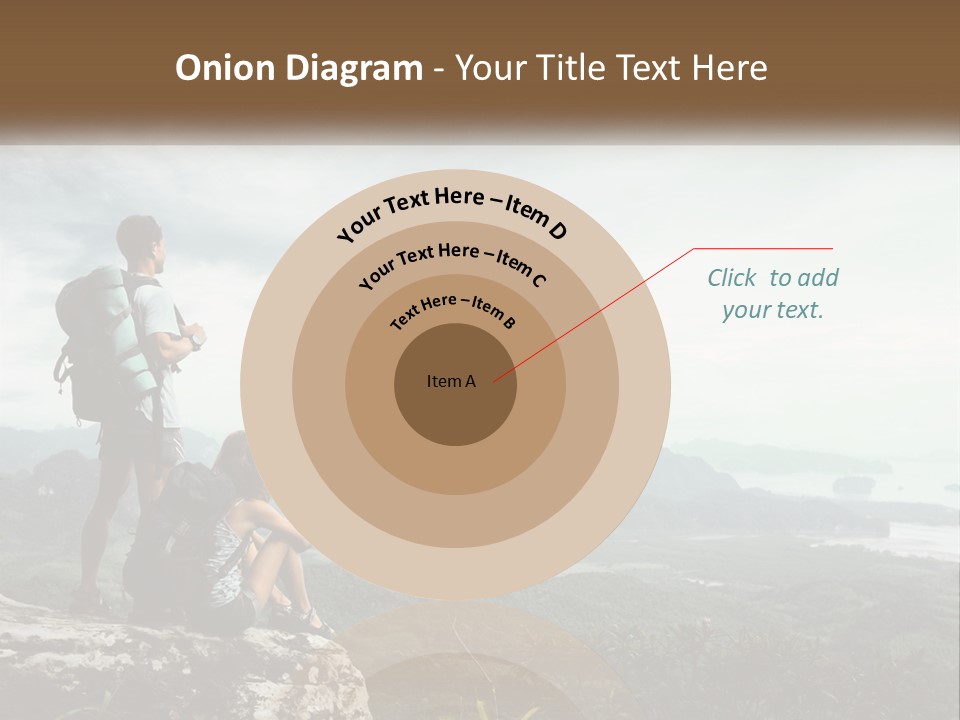 On The Top Of The Mountain PowerPoint Template