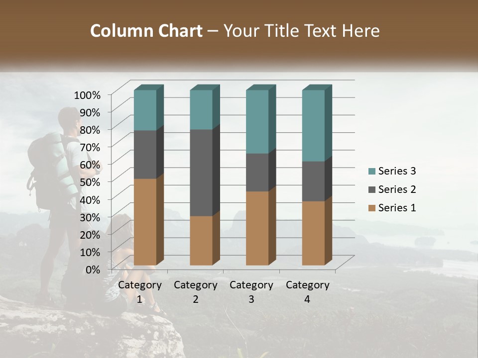 On The Top Of The Mountain PowerPoint Template